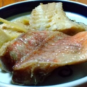 昆布香る❤赤魚の煮付❤